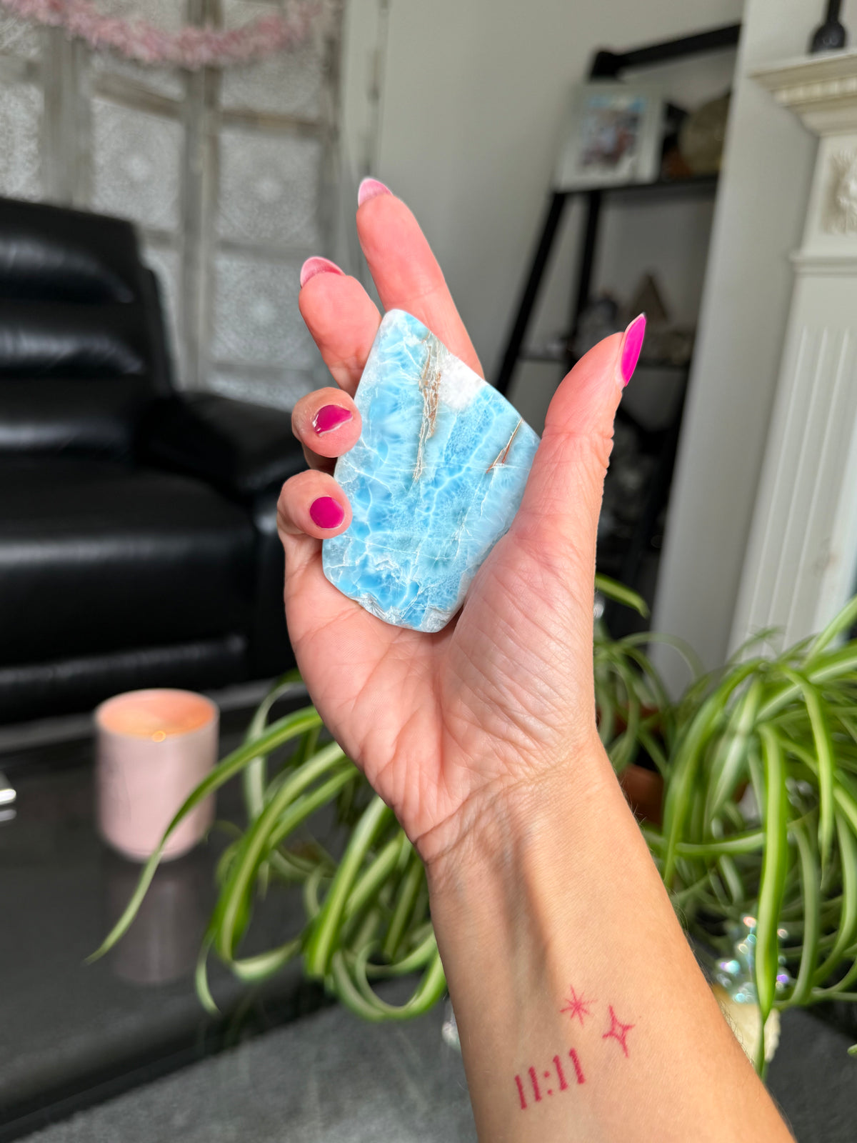 Larimar Polished Slice