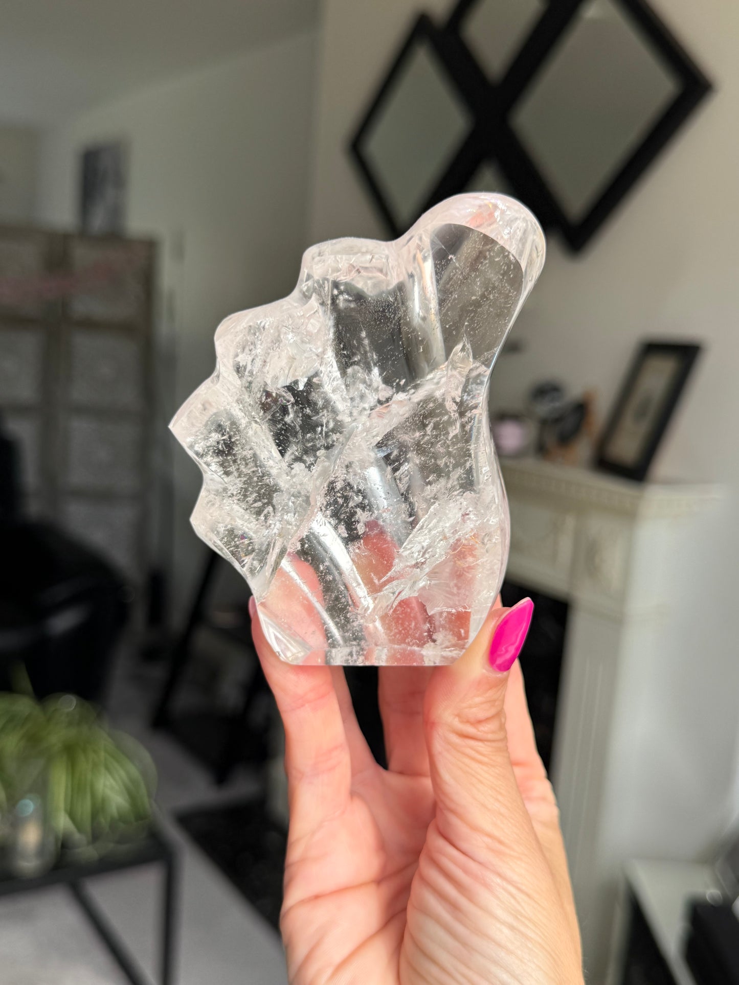 Master Carved Clear Quartz Wave