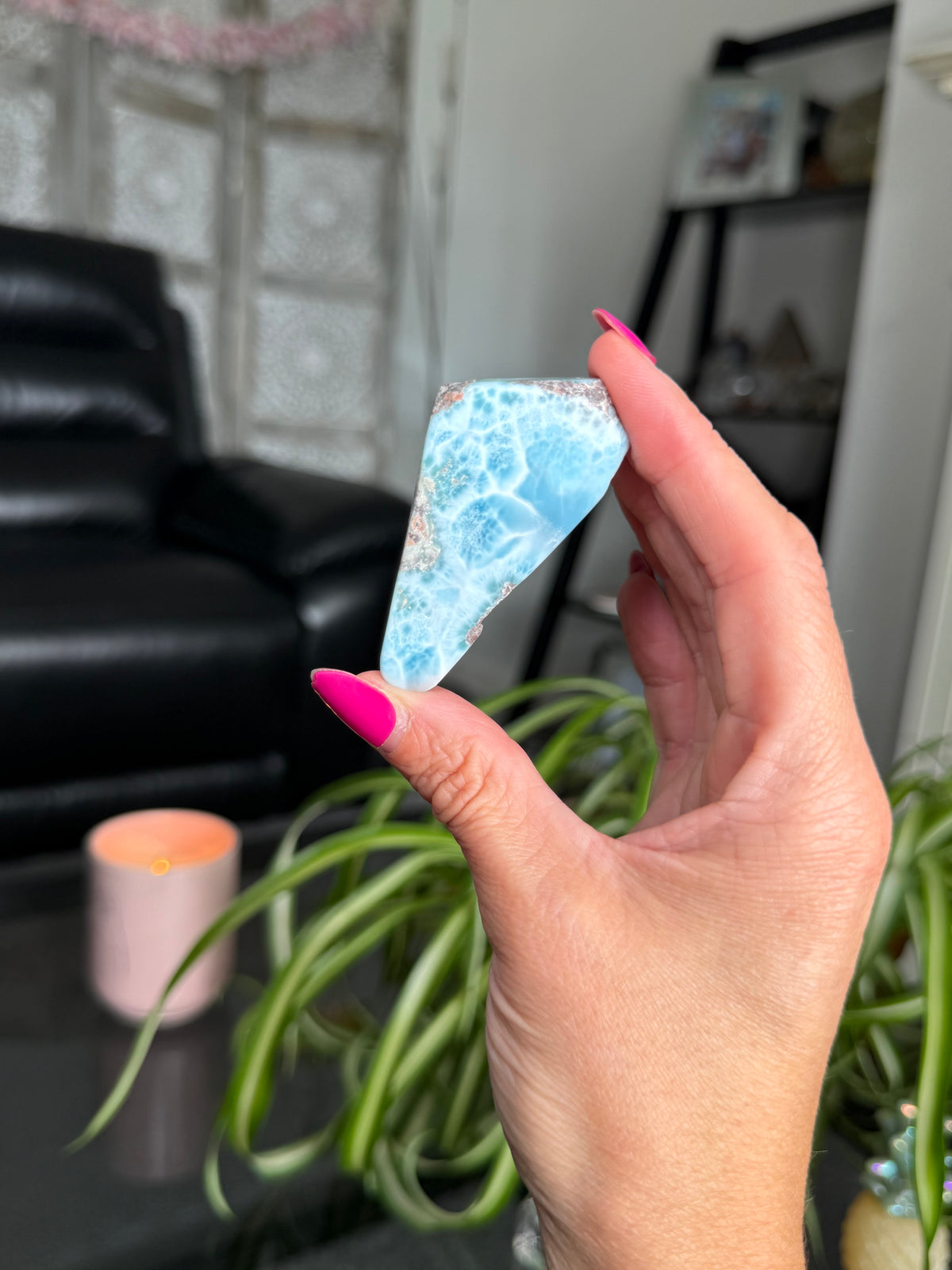 Larimar Polished Slice
