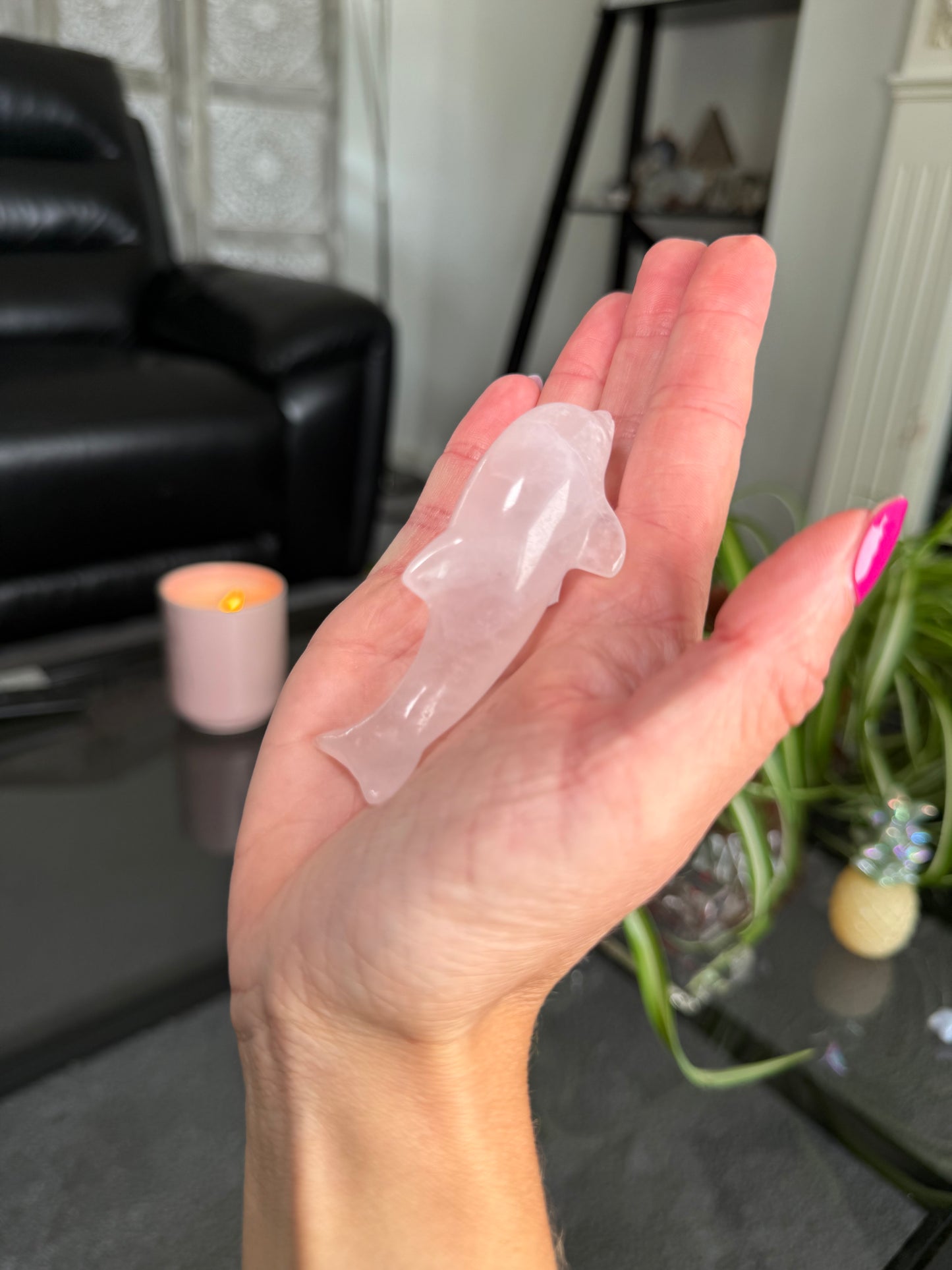 Rose Quartz Dolphin