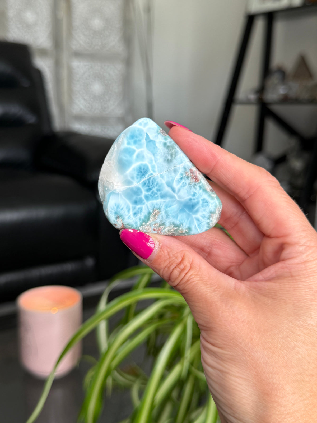 Larimar Polished Slice