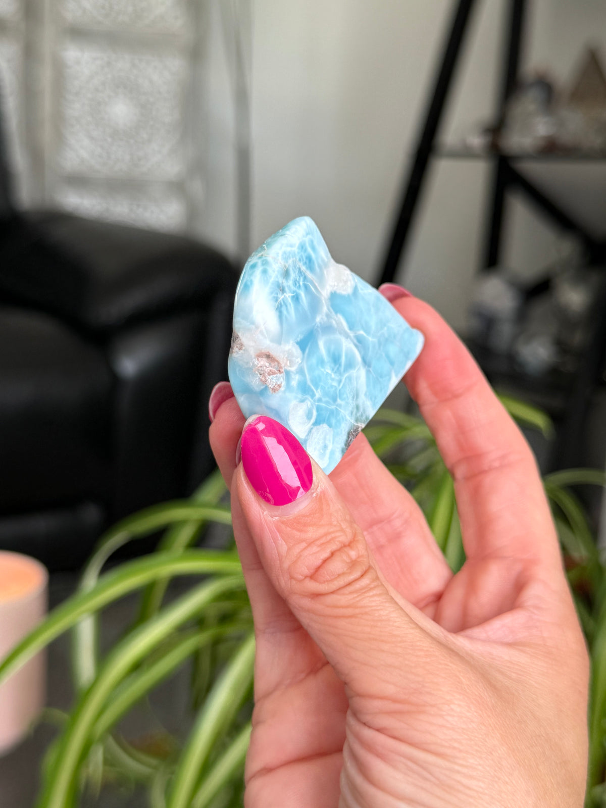 Larimar Polished Slice