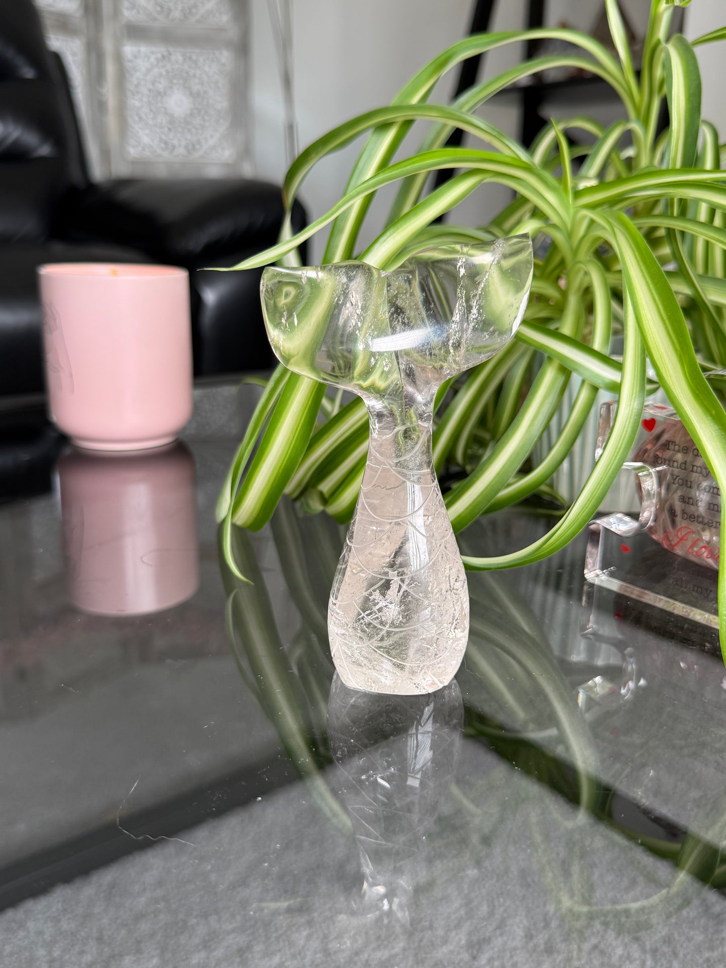 Master Carved Mermaid Tail - Clear Quartz