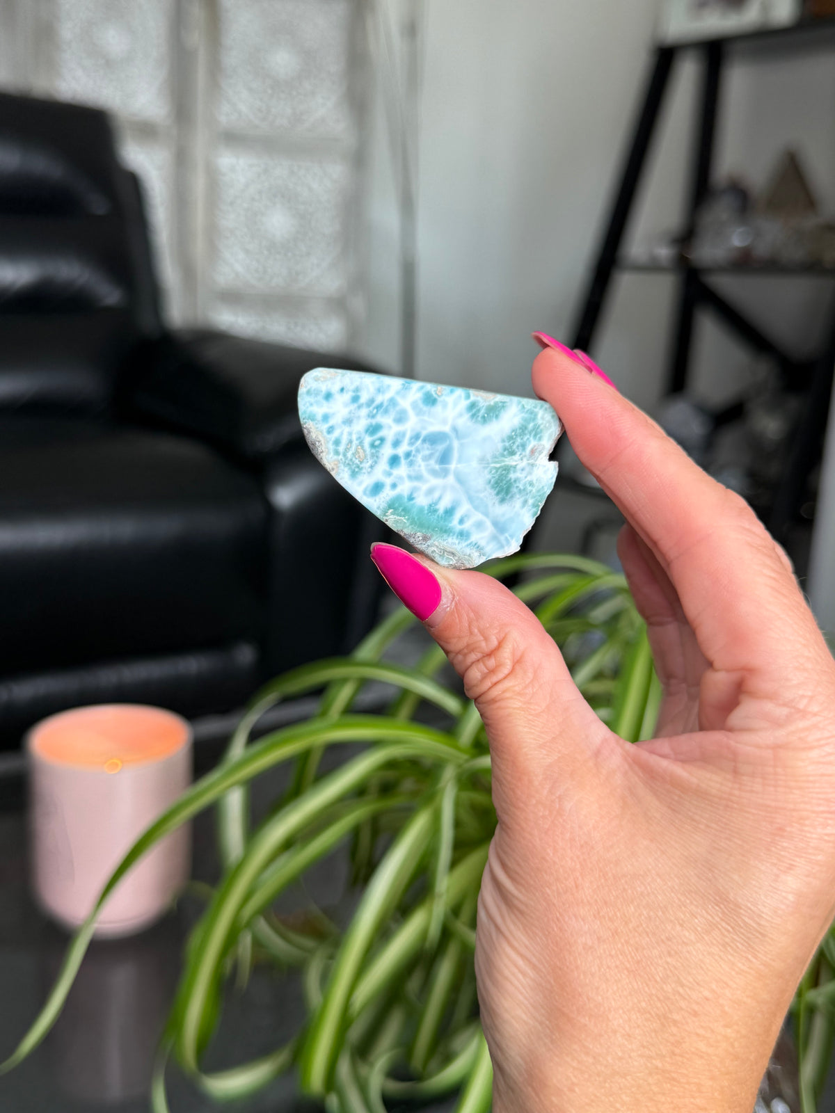 Larimar Polished Slice