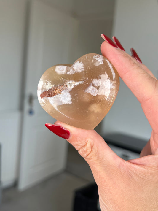 Mini Mini Flower Agate Heart Bowl