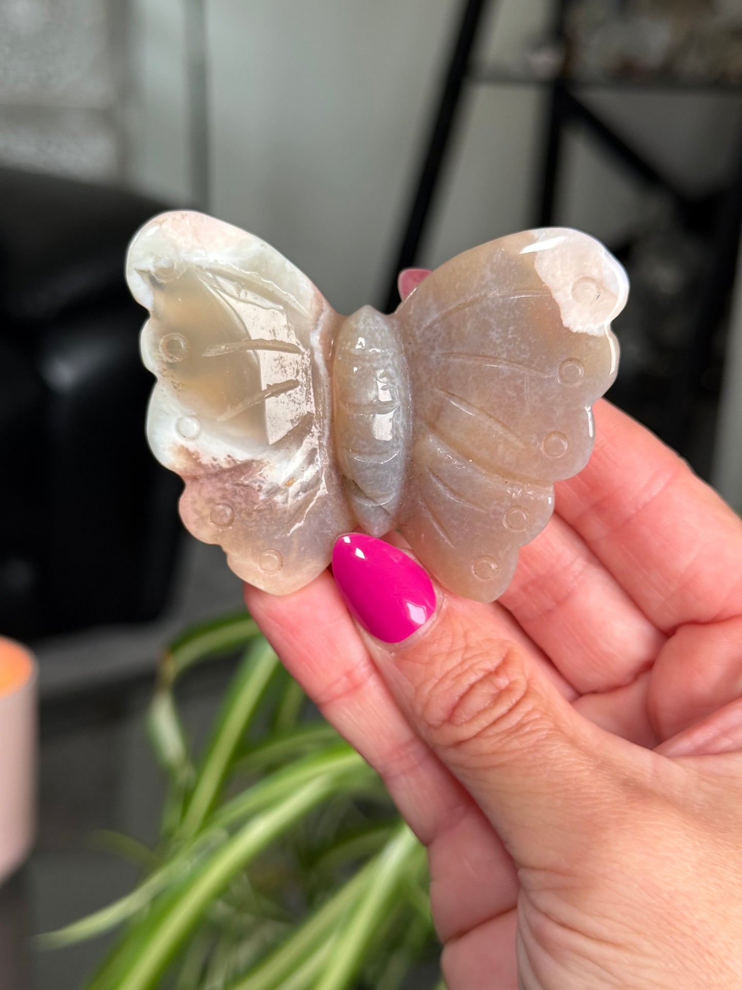 Flower Agate Butterfly