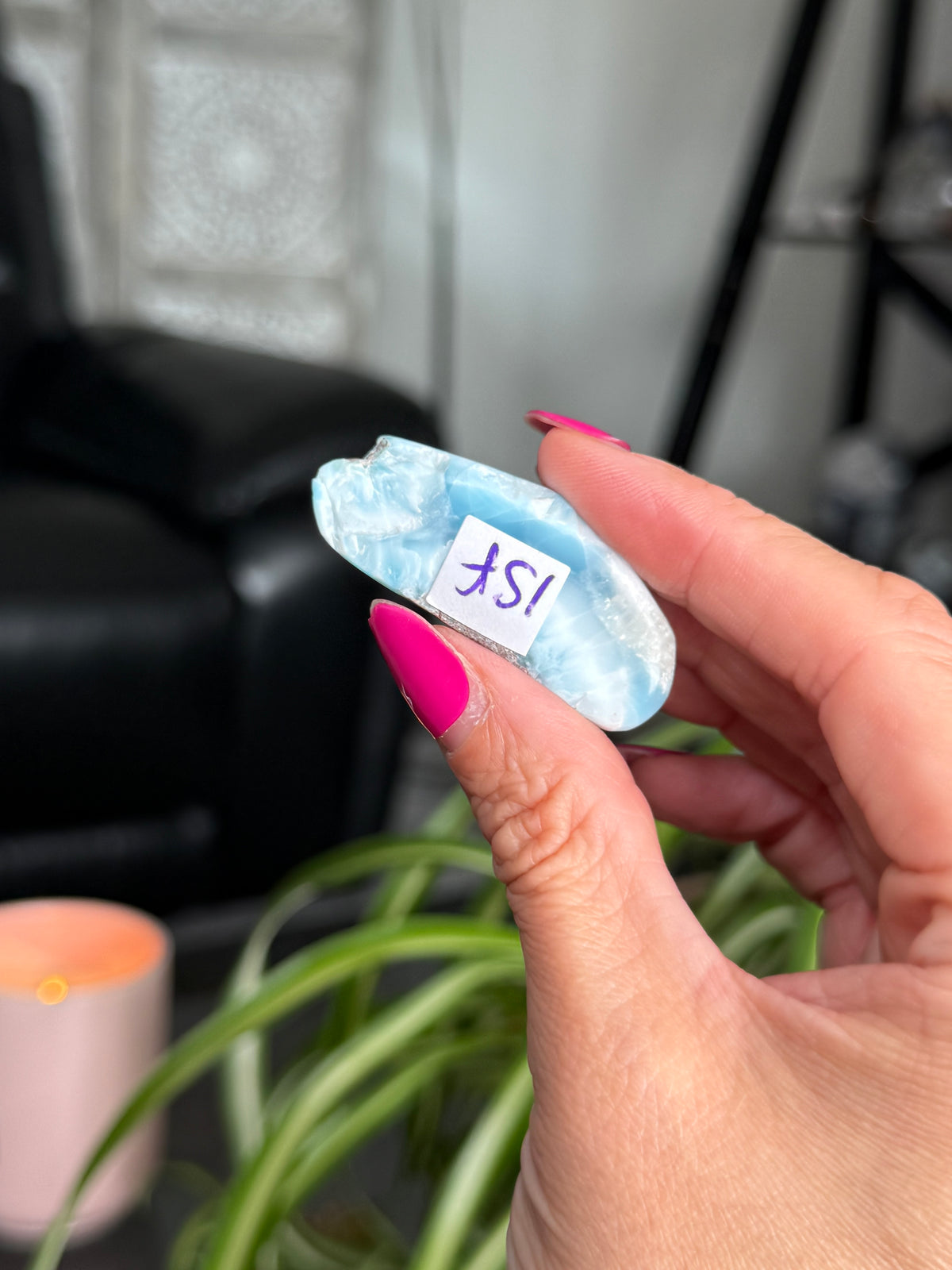 Larimar Polished Slice