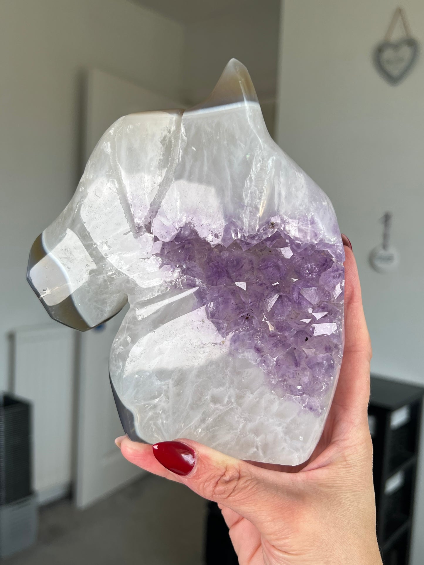 Statement Amethyst Agate Horse