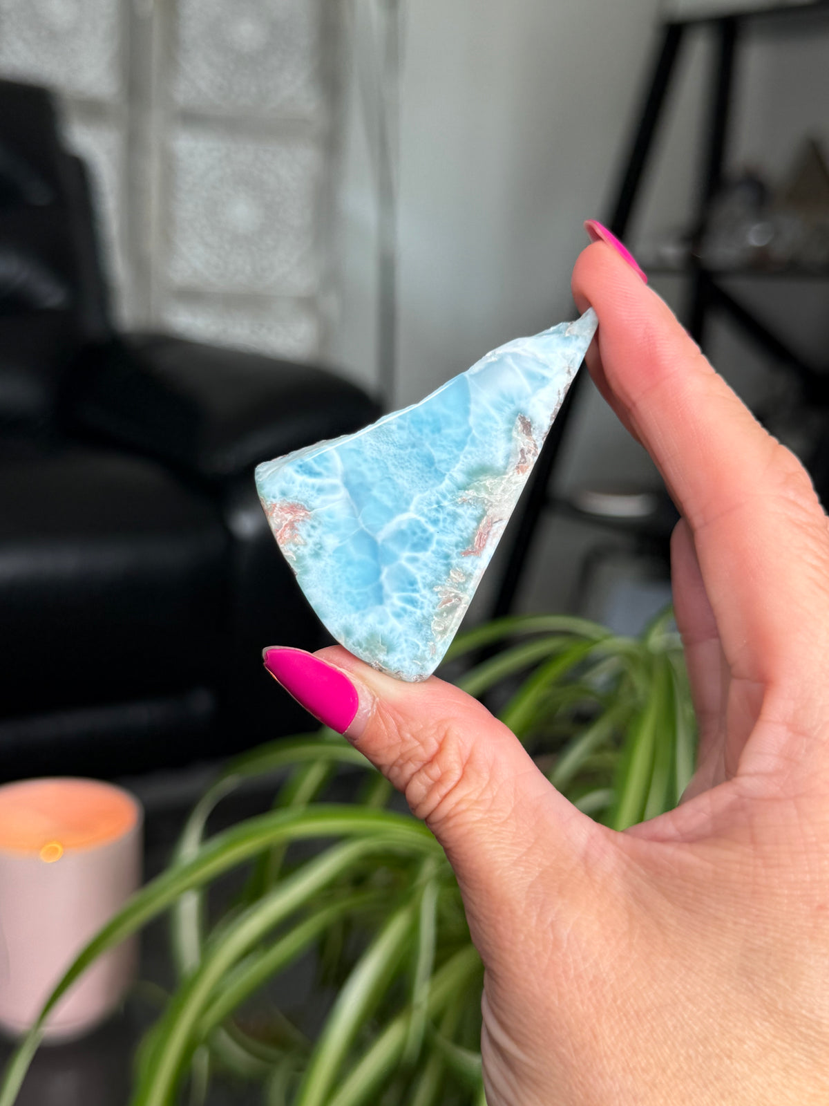 Larimar Polished Slice
