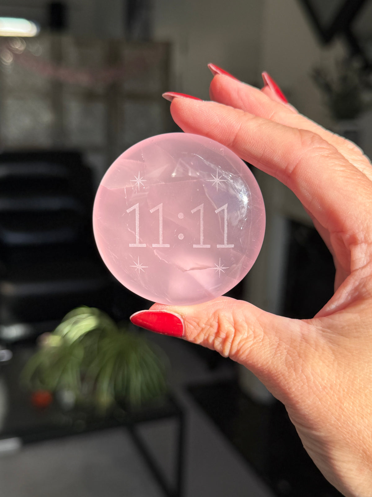 11:11 Rose Quartz Totem