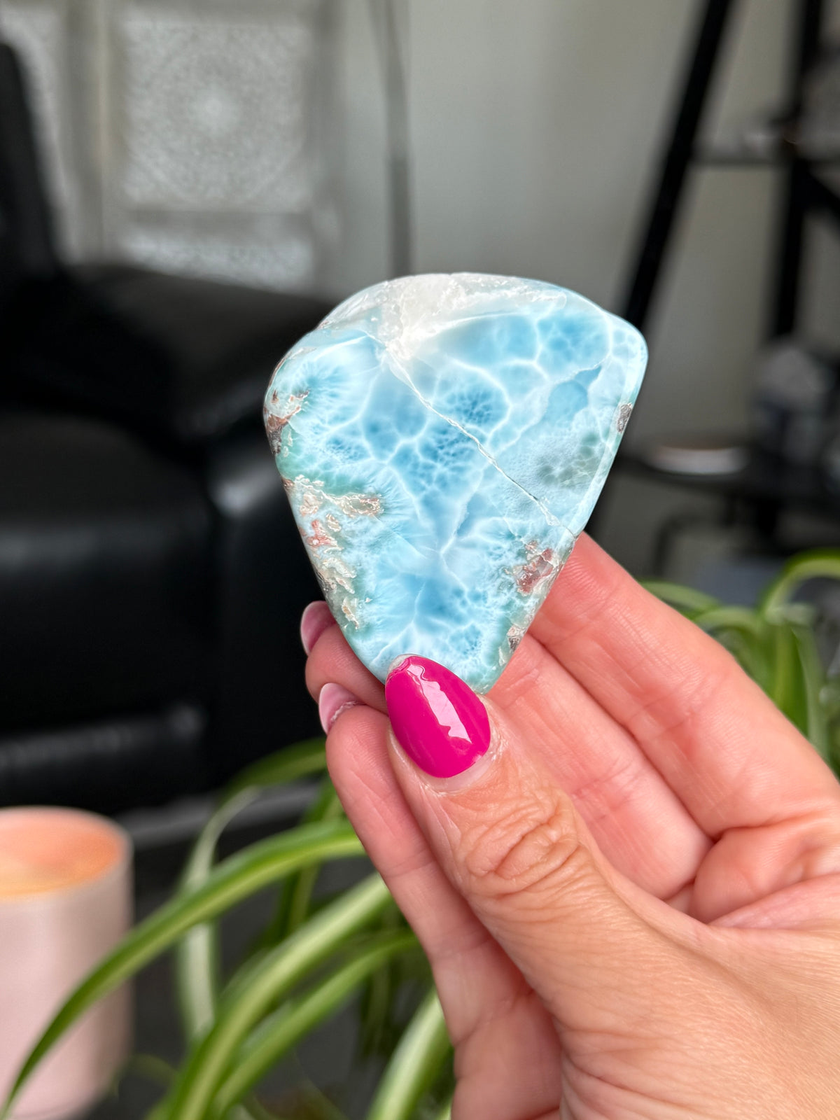 Larimar Polished Slice