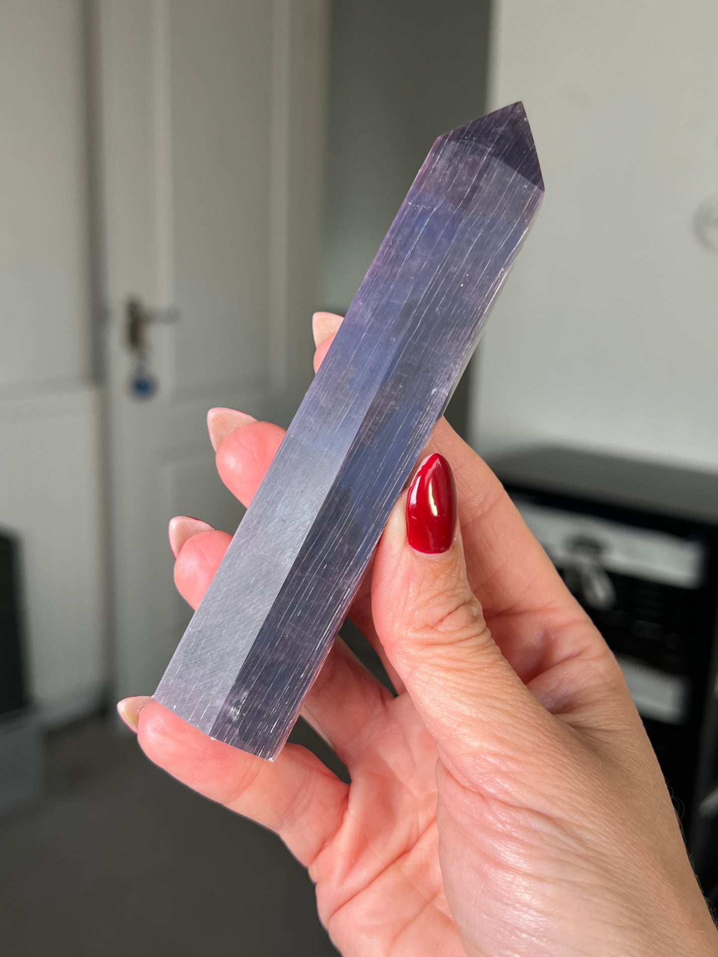 Gem Lepidolite Tower