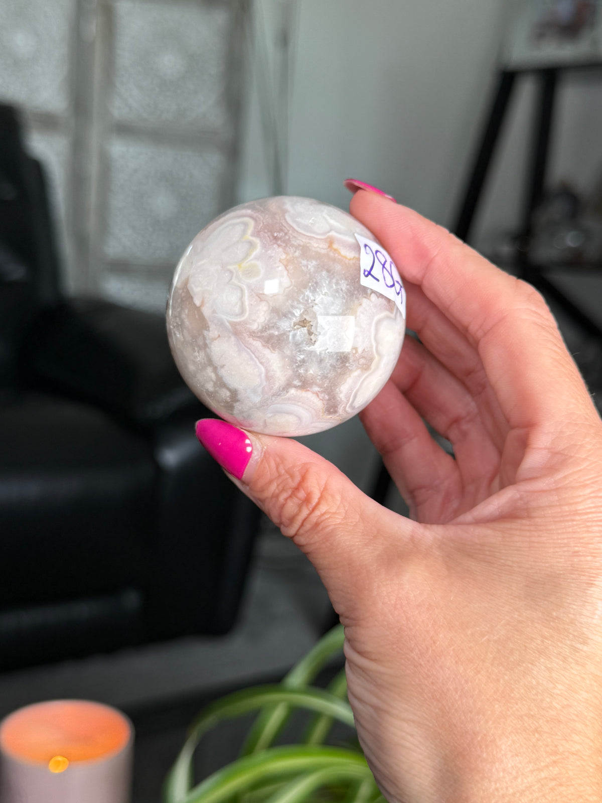 Flower Agate Sphere