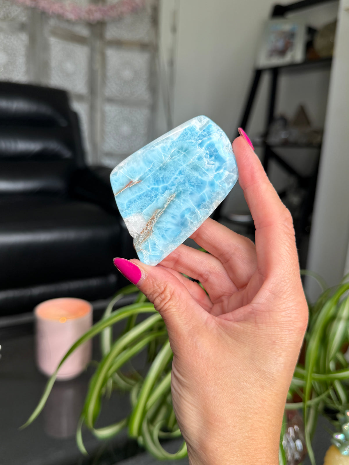 Larimar Polished Slice