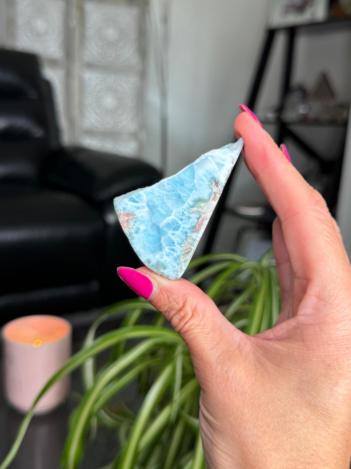 Larimar Polished Slice