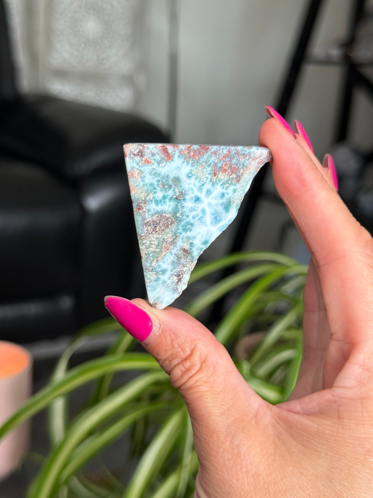 Larimar Polished Slice