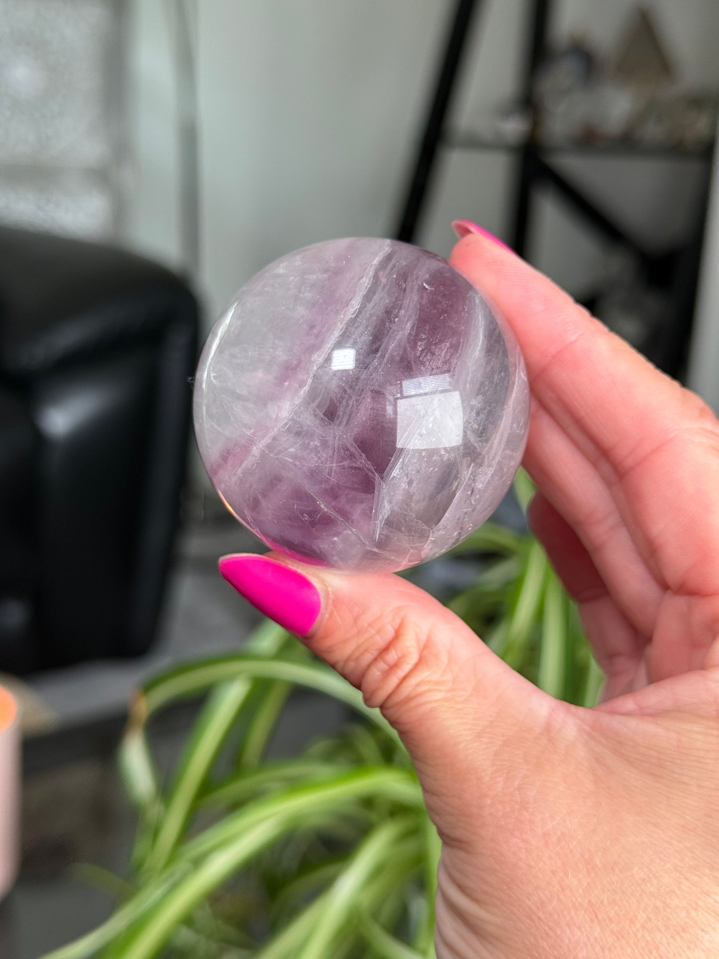 Purple & Green Fluorite Sphere