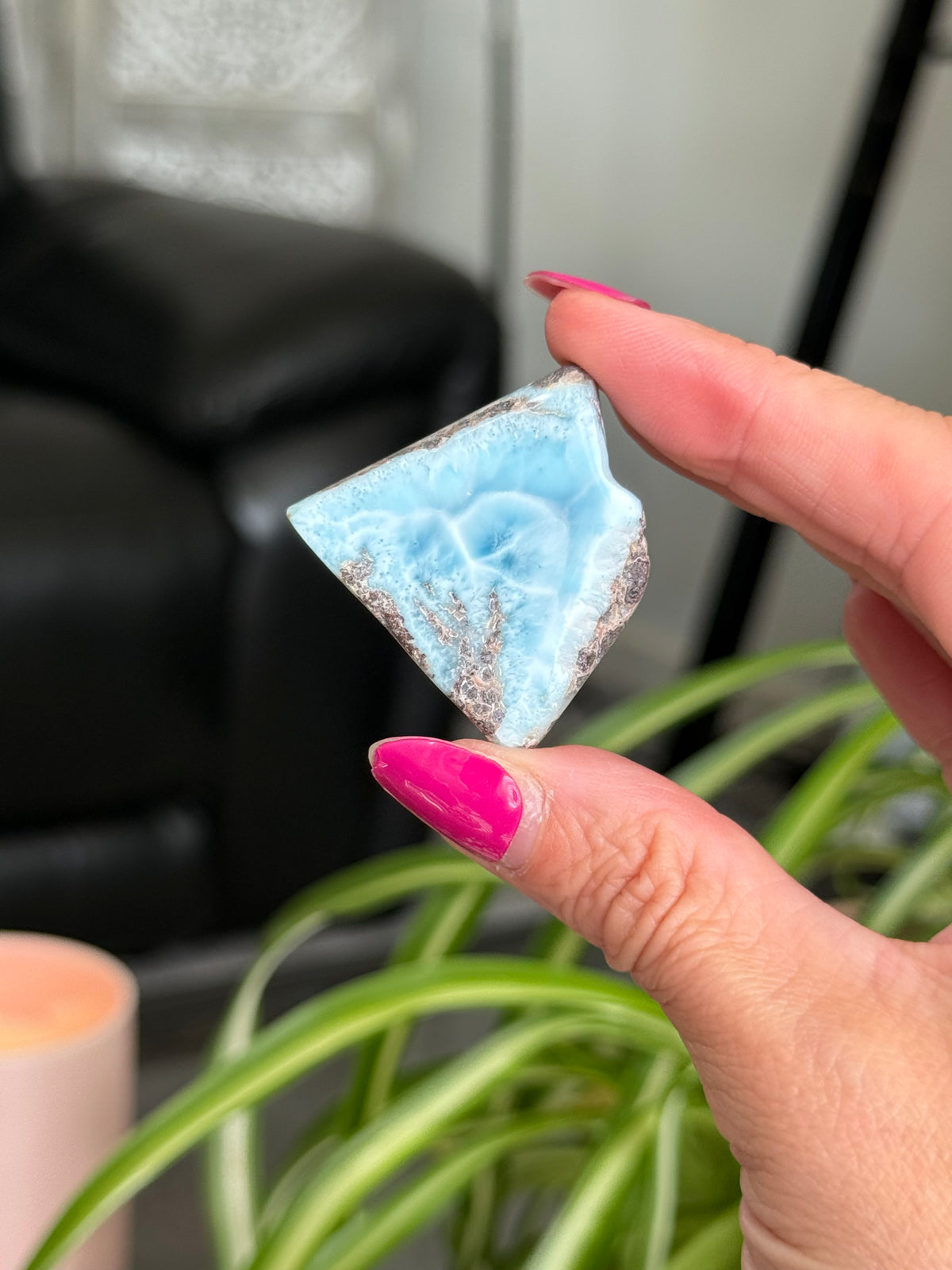 Larimar Polished Slice