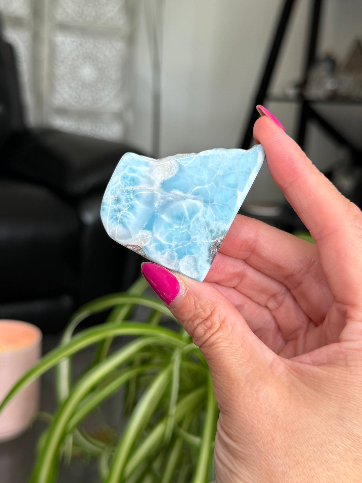 Larimar Polished Slice