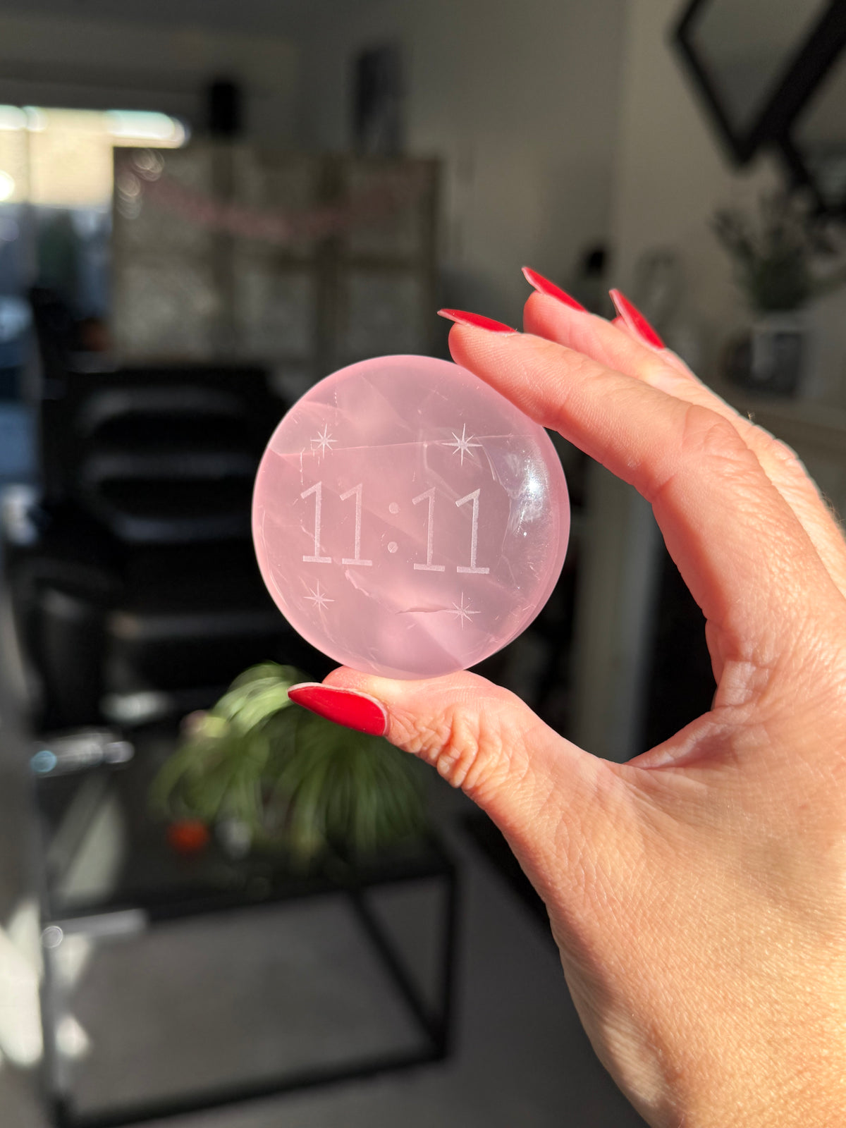 11:11 Rose Quartz Totem