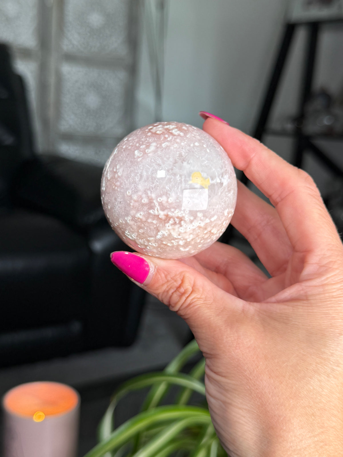 Flower Agate Sphere