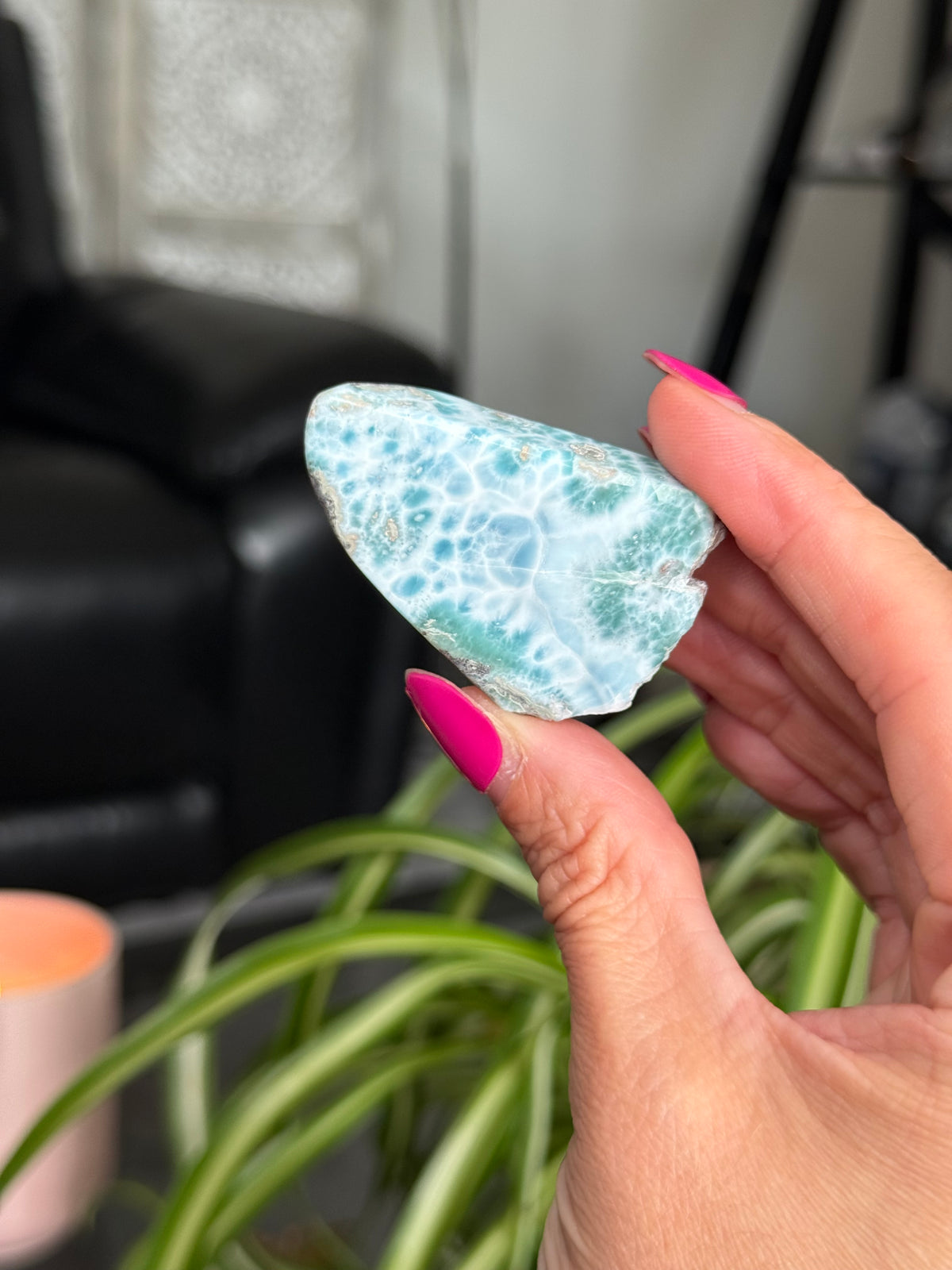 Larimar Polished Slice