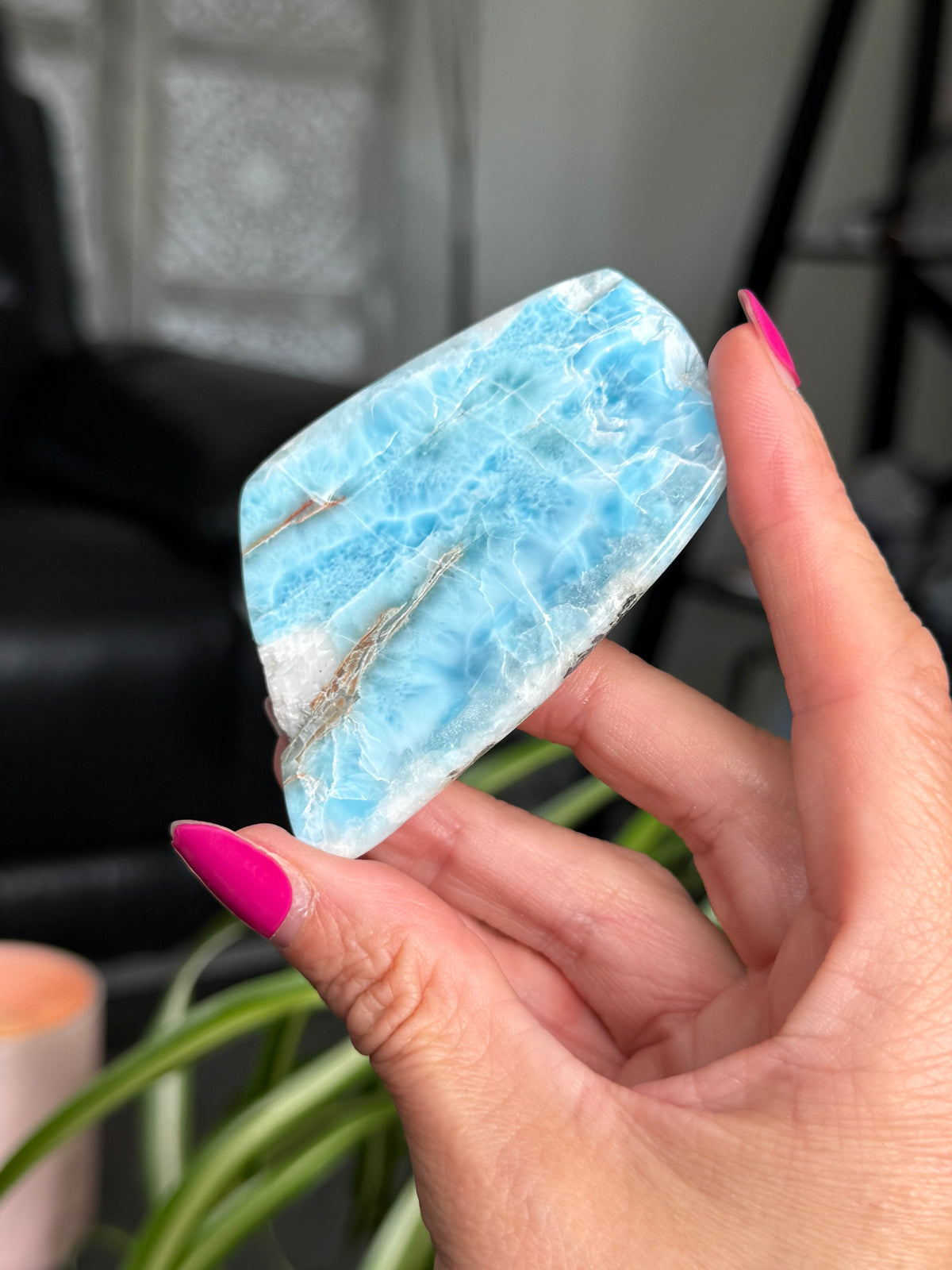 Larimar Polished Slice