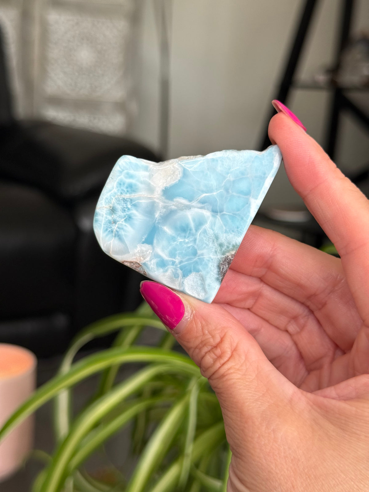 Larimar Polished Slice