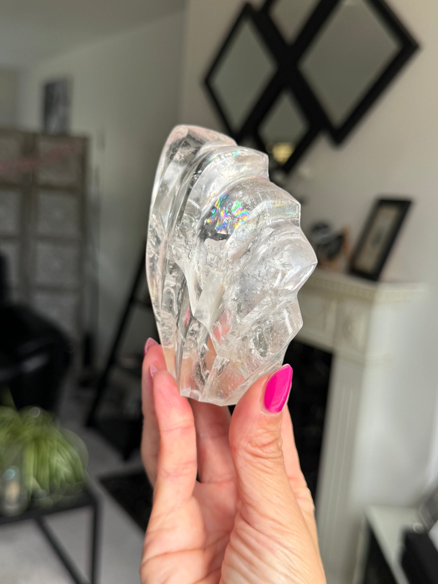 Master Carved Clear Quartz Wave