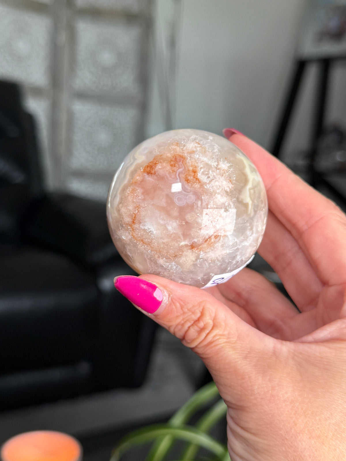 Flower Agate Sphere