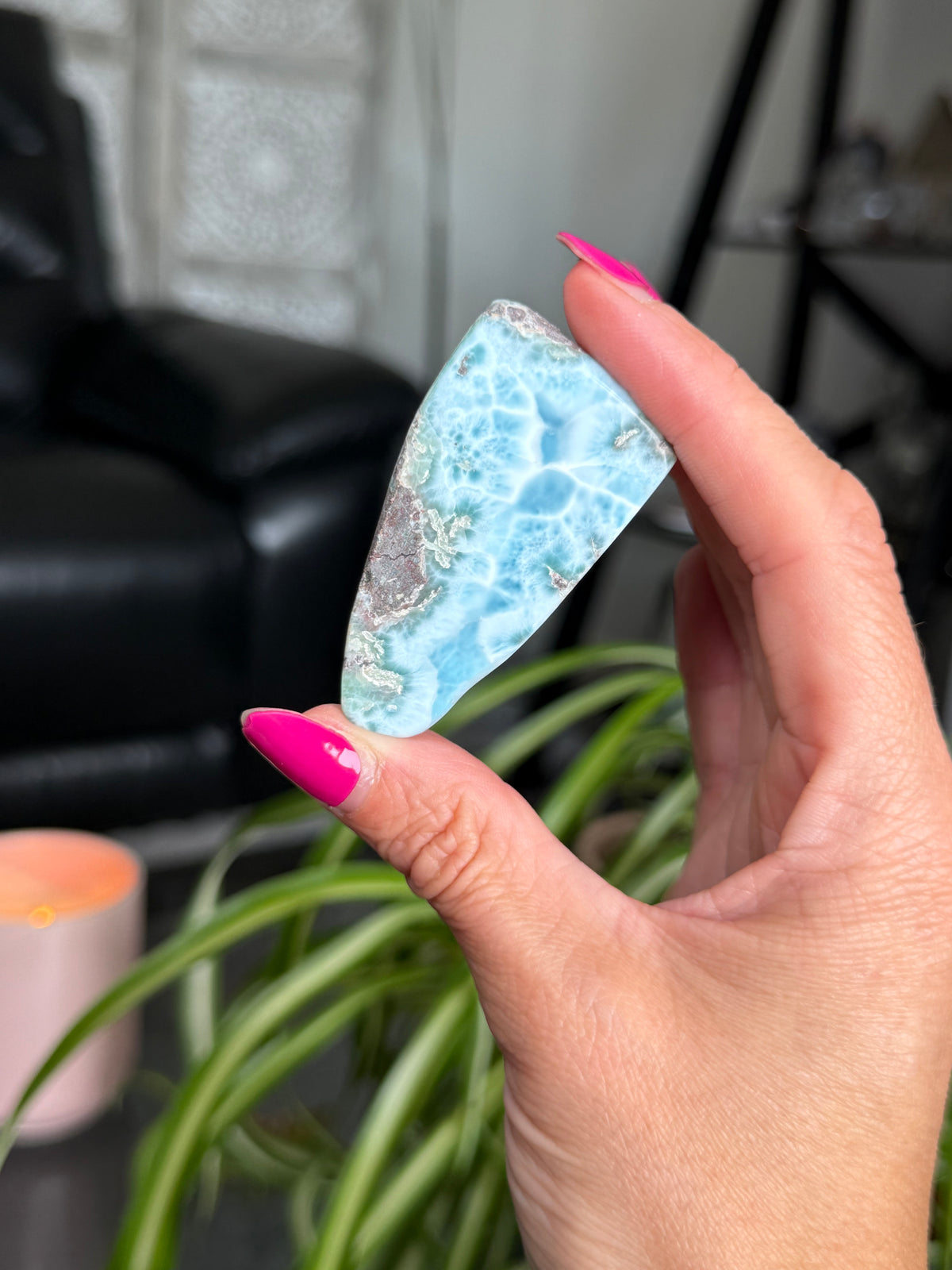 Larimar Polished Slice