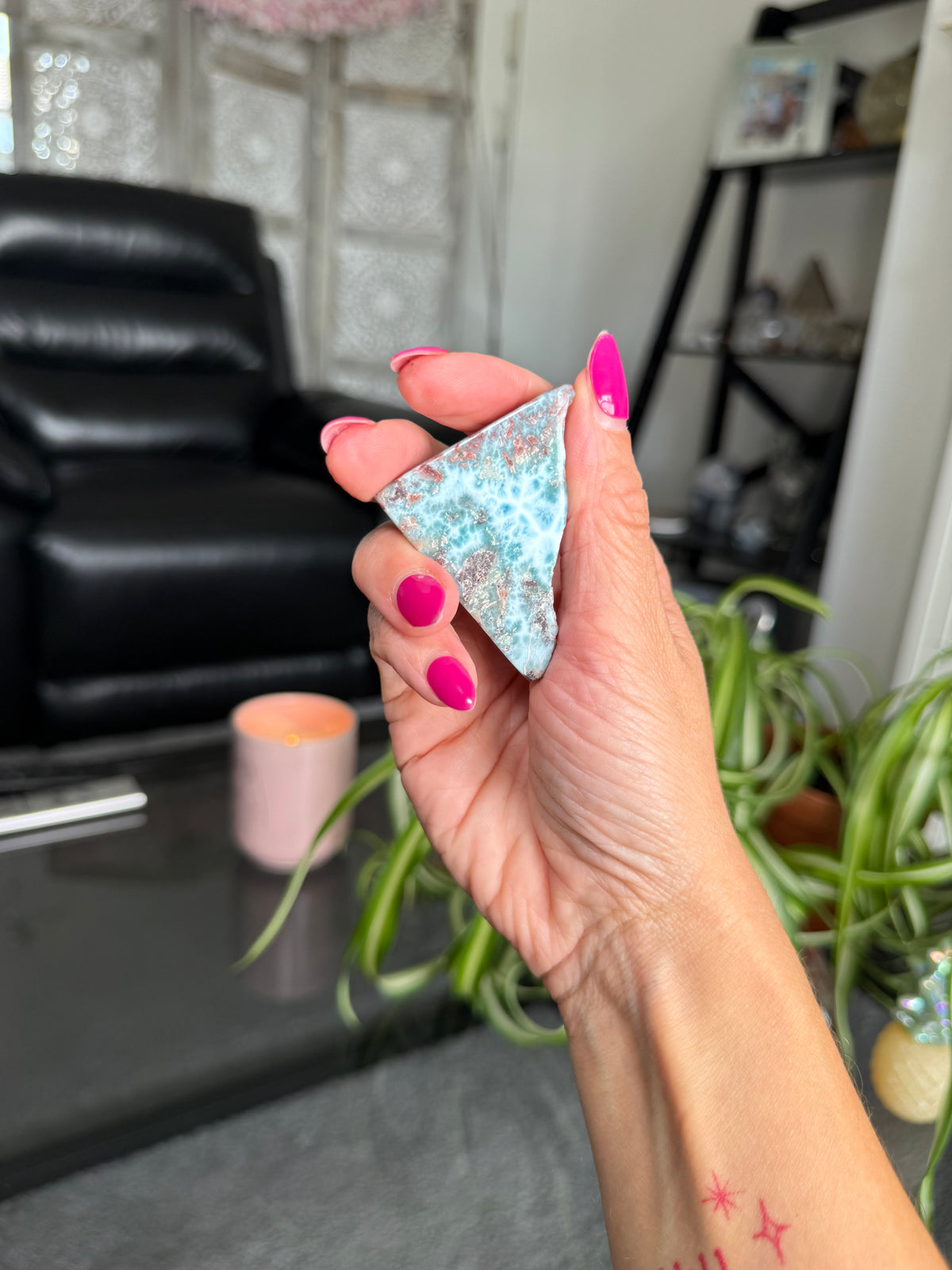 Larimar Polished Slice