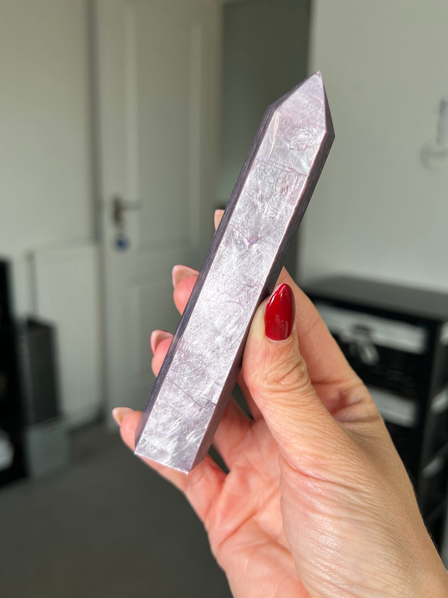 Gem Lepidolite Tower