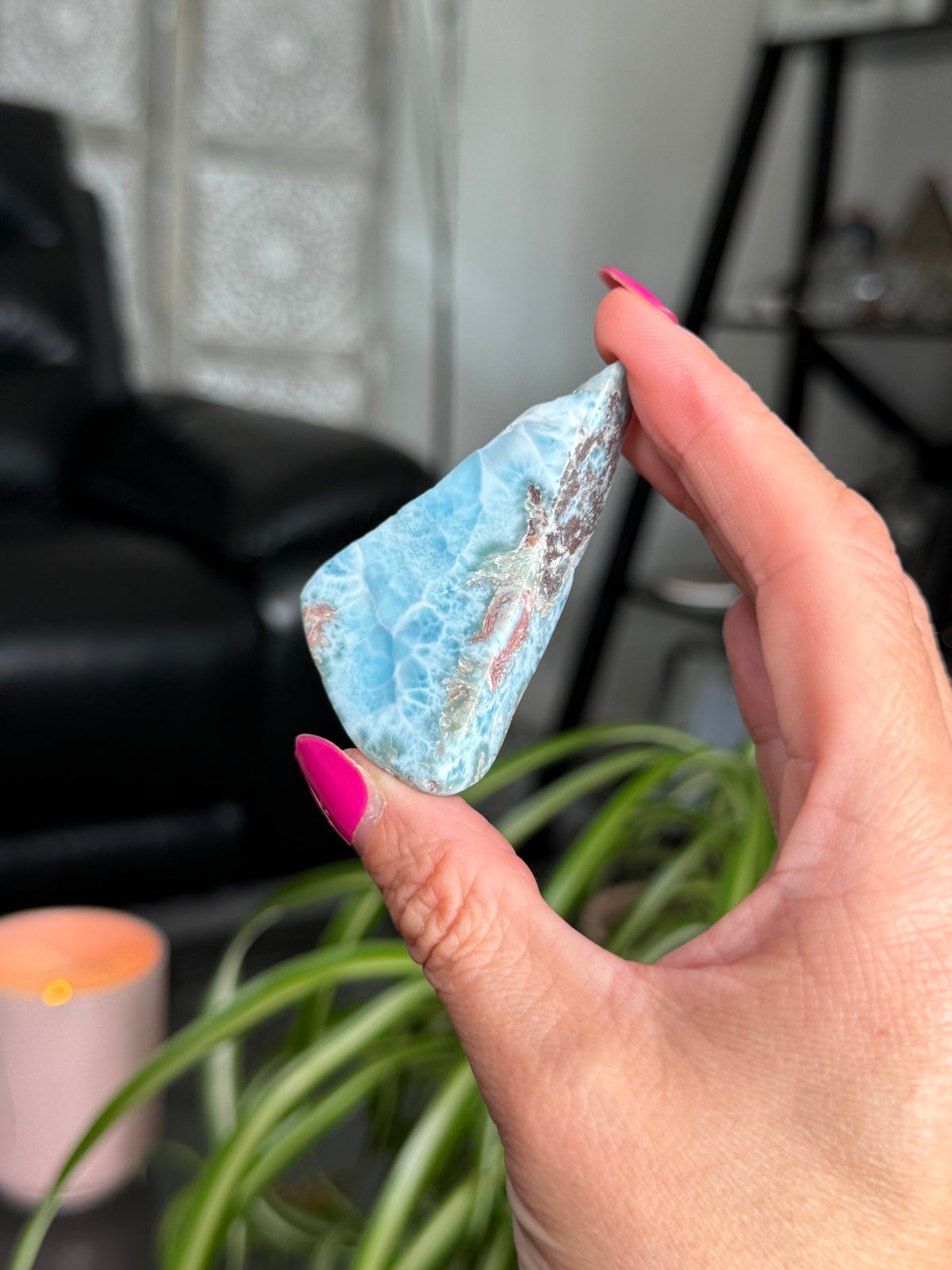 Larimar Polished Slice