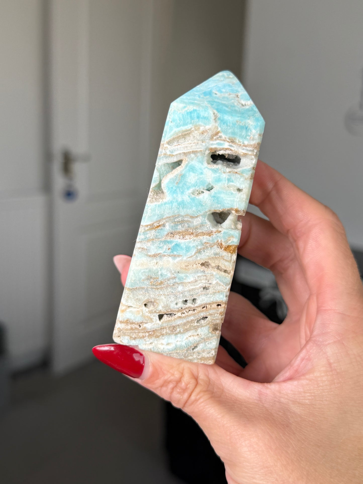 Blue Aragonite Tower