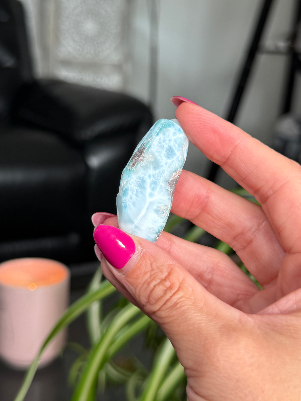 Larimar Polished Slice