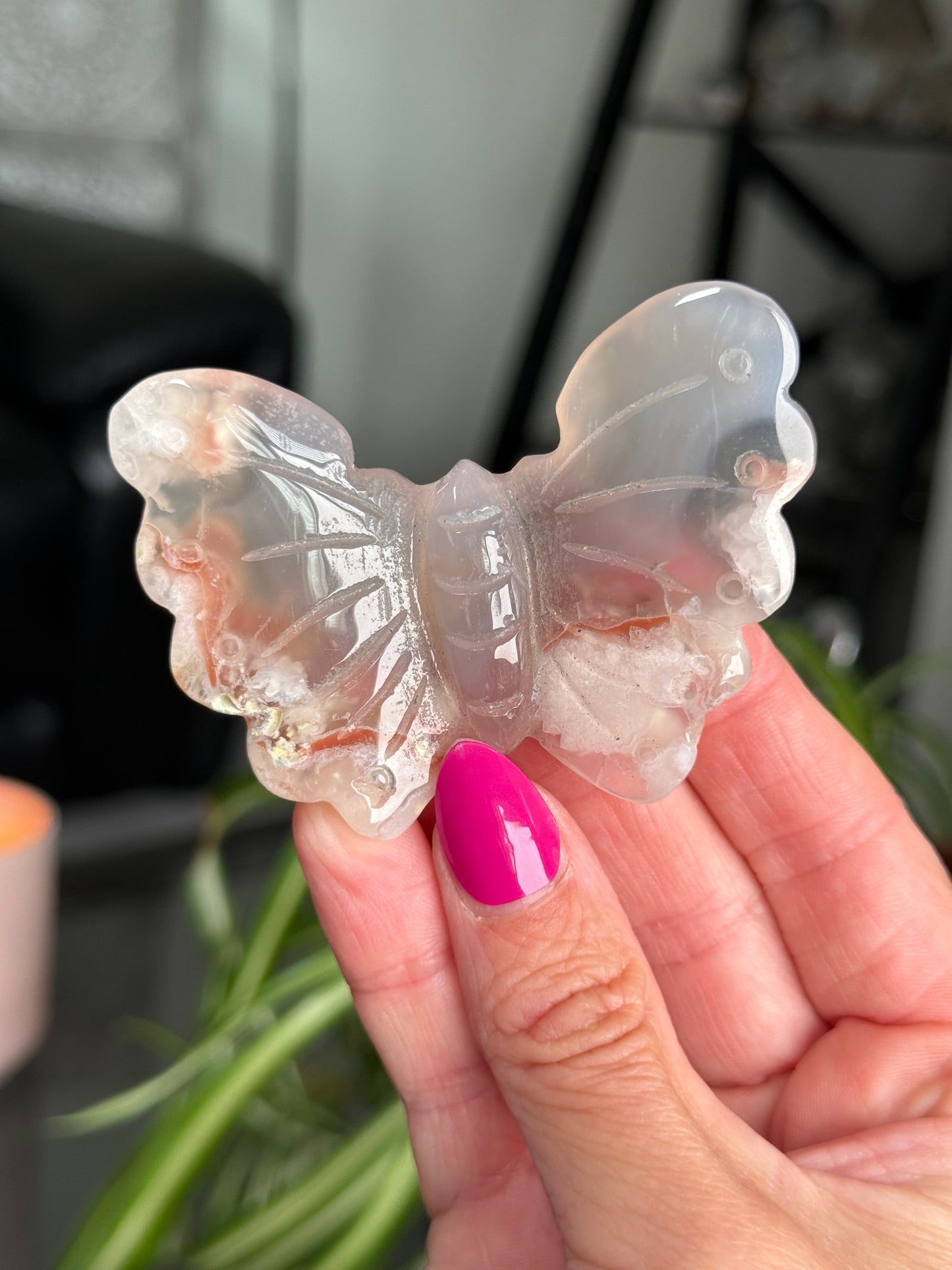Flower Agate Butterfly
