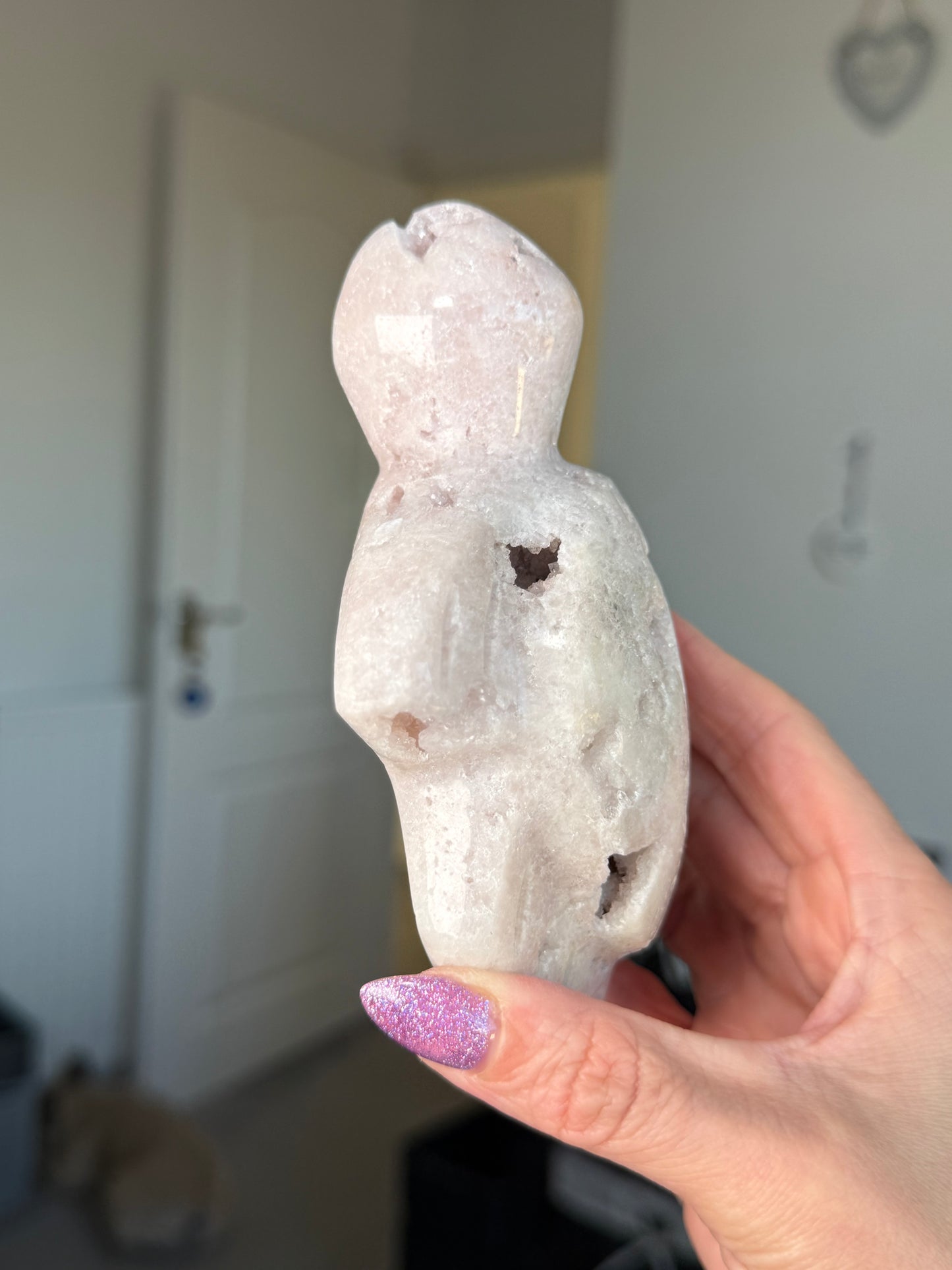 Pink Amethyst Turtle With Stand