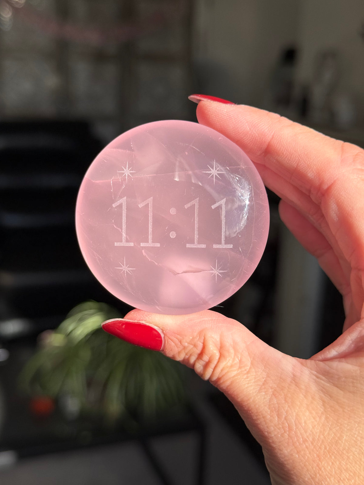 11:11 Rose Quartz Totem