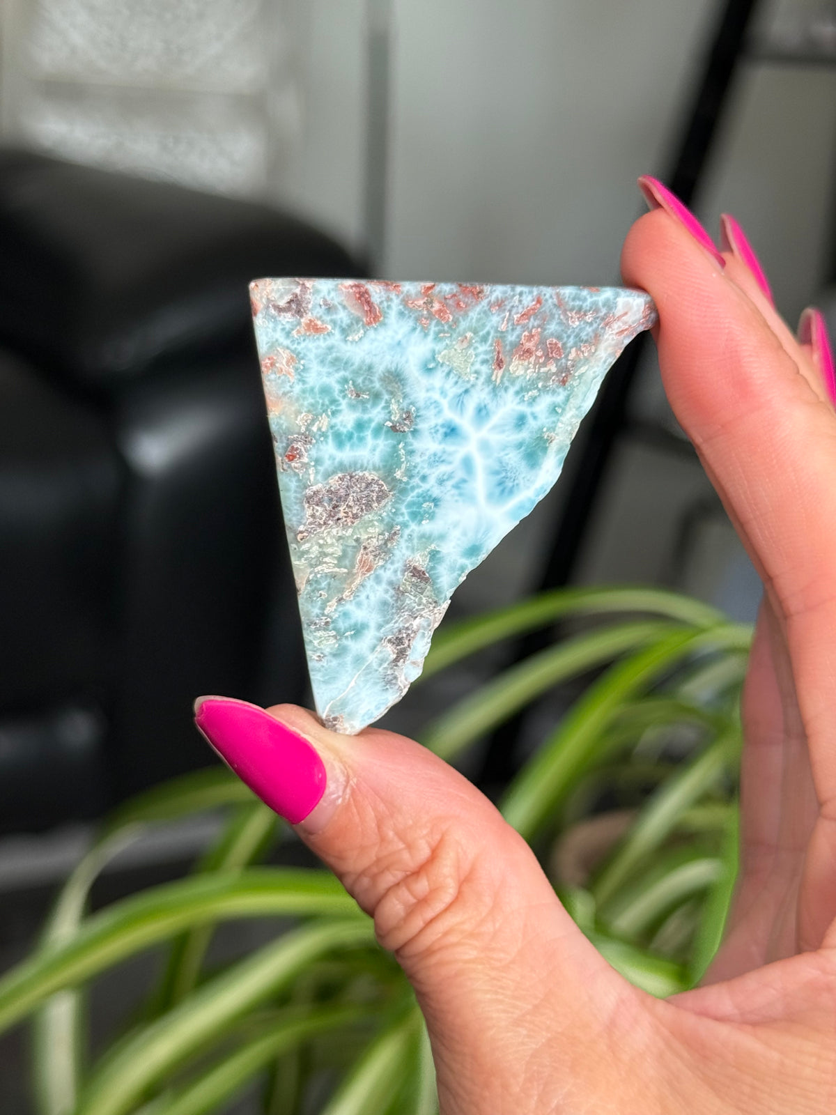Larimar Polished Slice