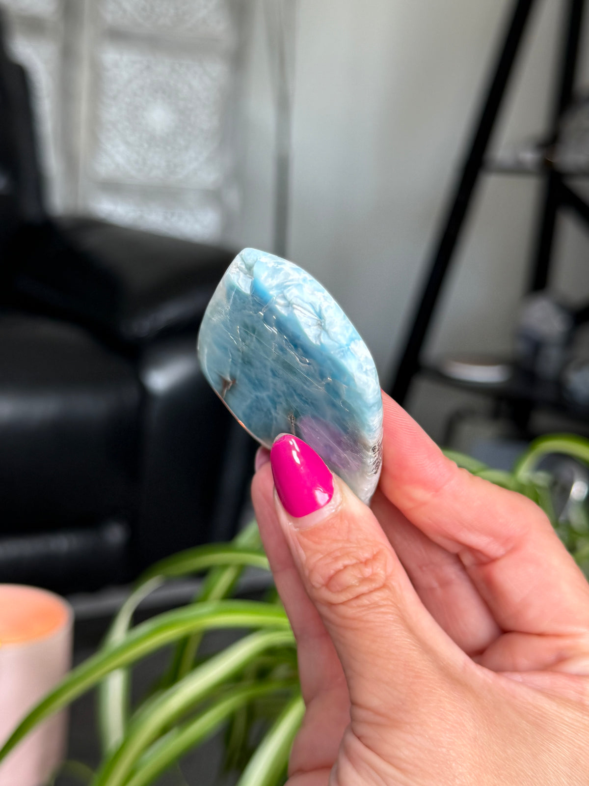 Larimar Polished Slice