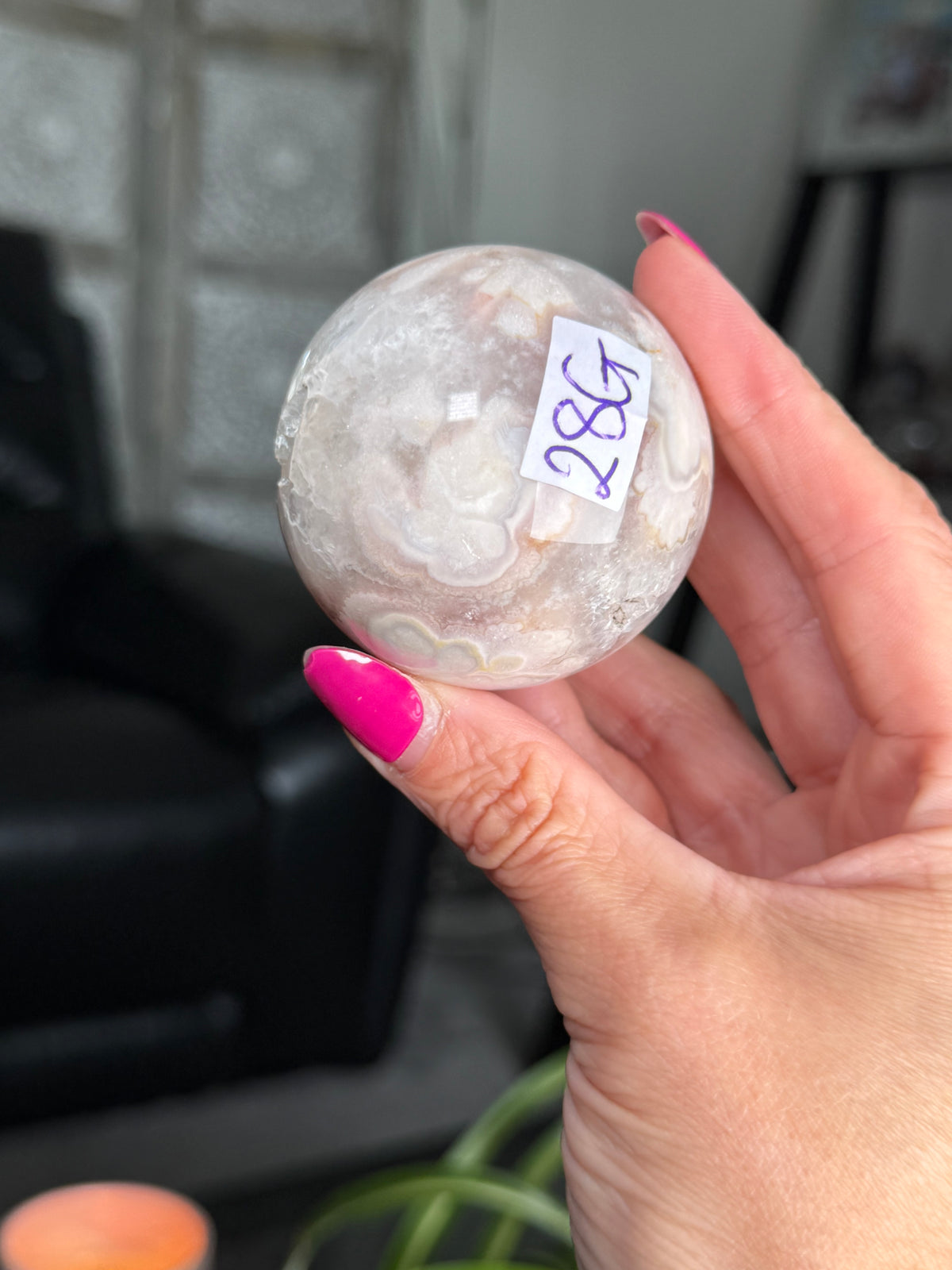 Flower Agate Sphere