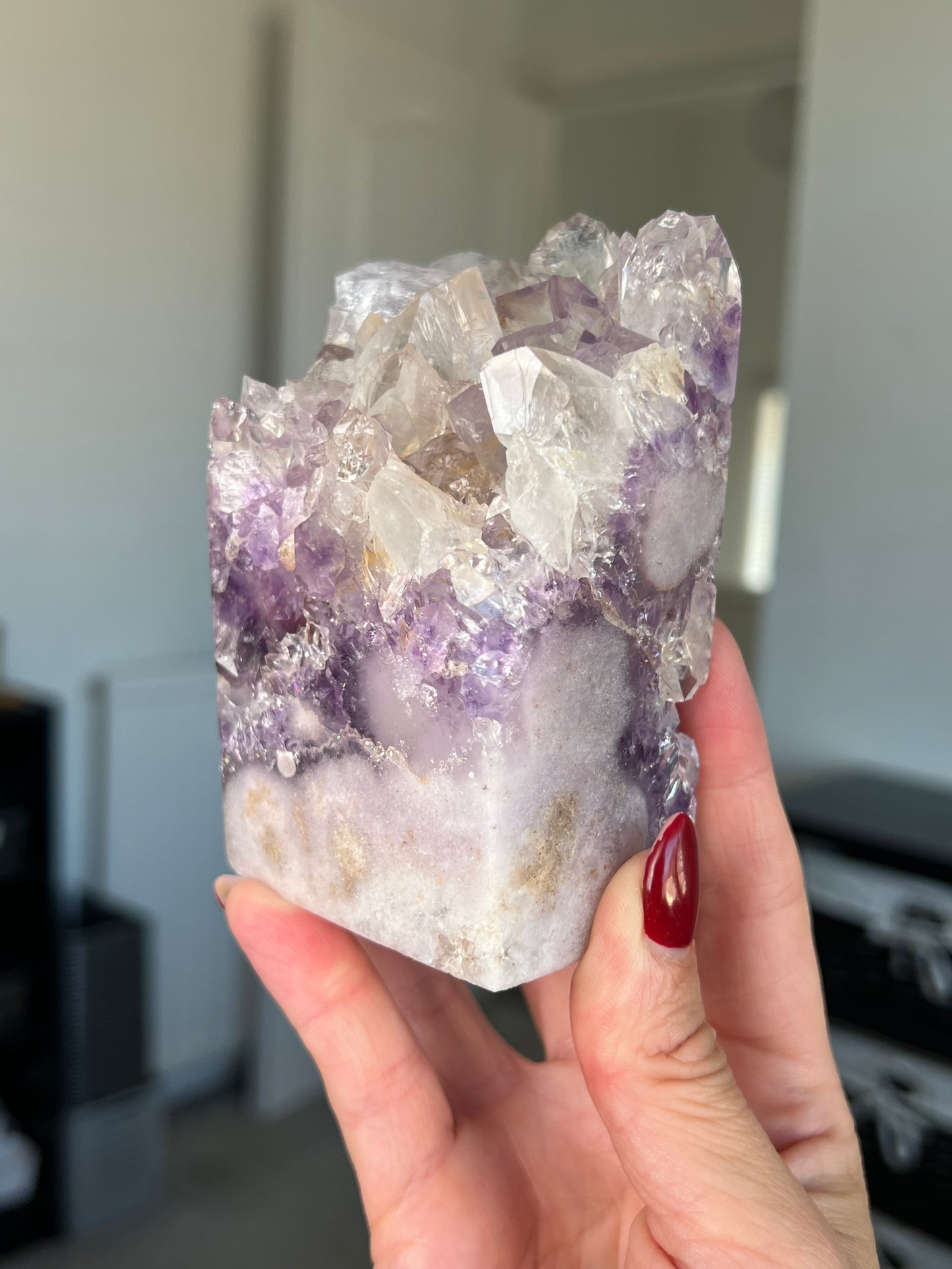 Extra Grade Pink Amethyst Tower