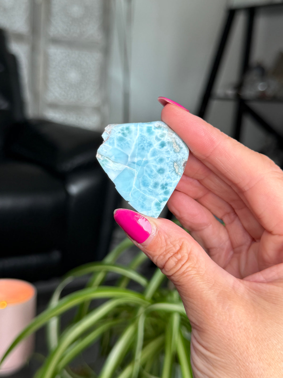 Larimar Polished Slice