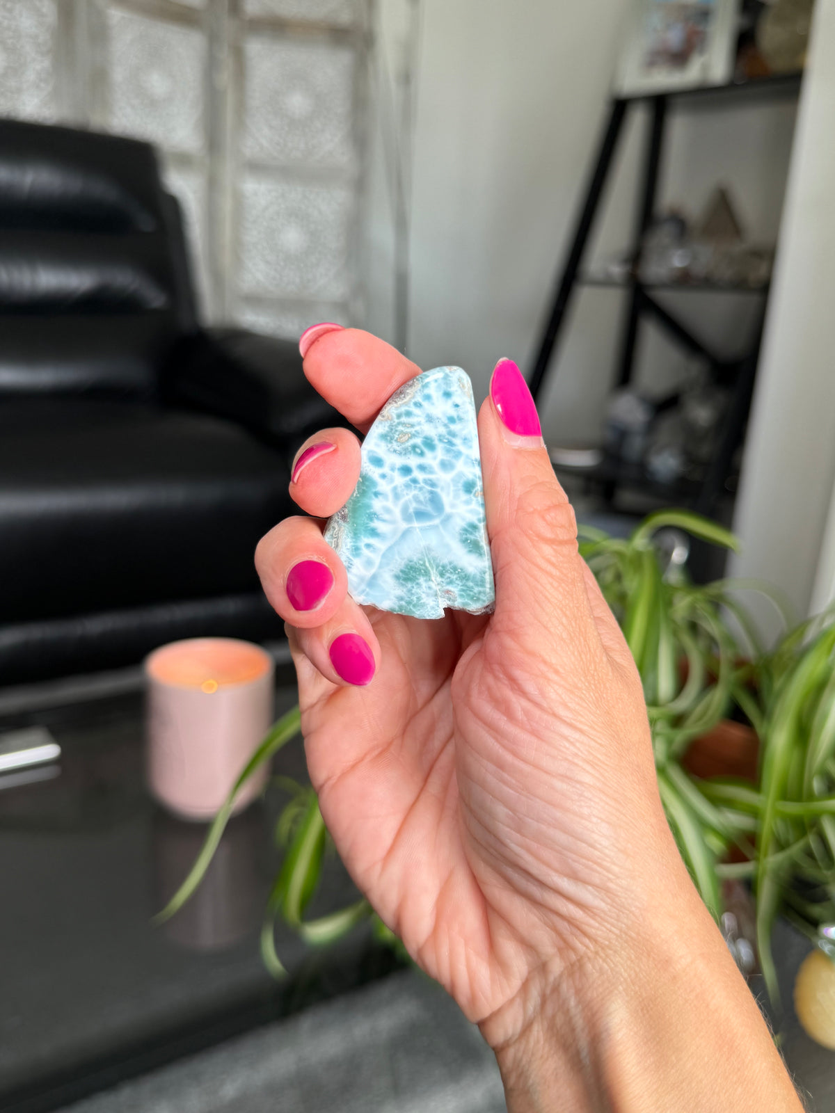 Larimar Polished Slice