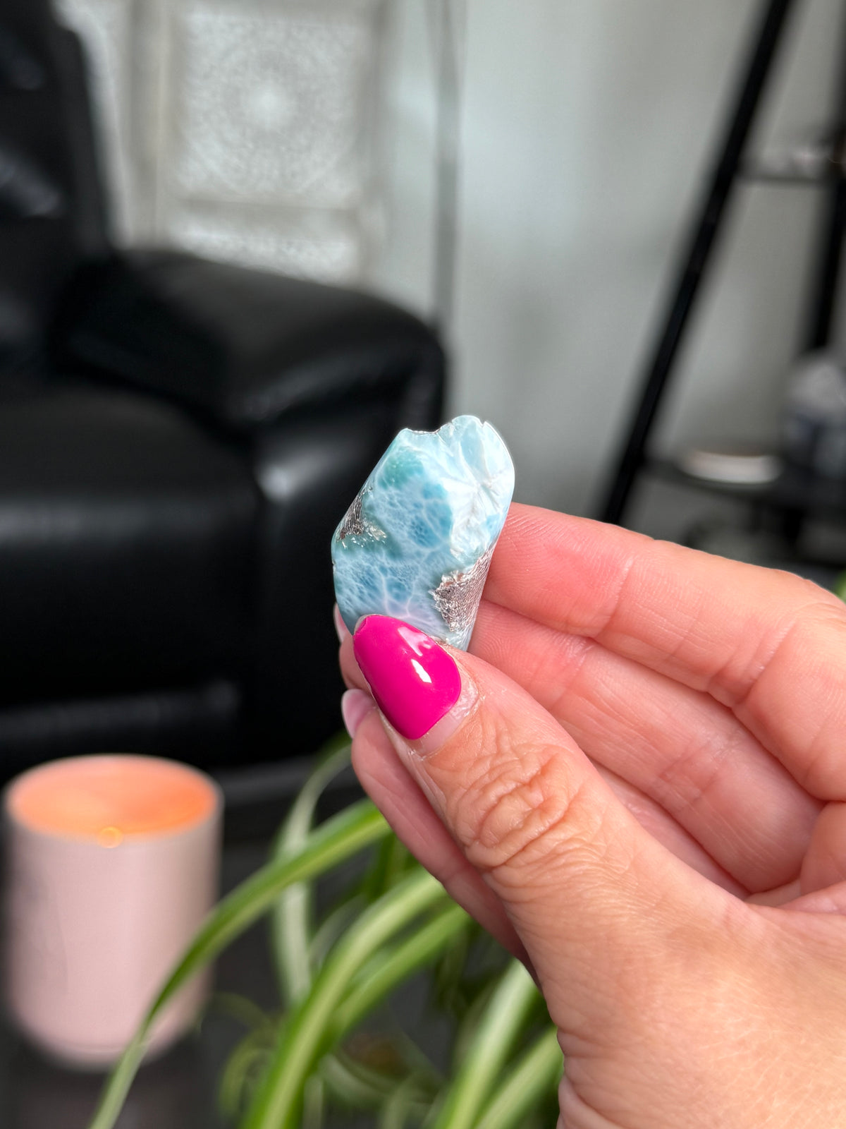 Larimar Polished Slice