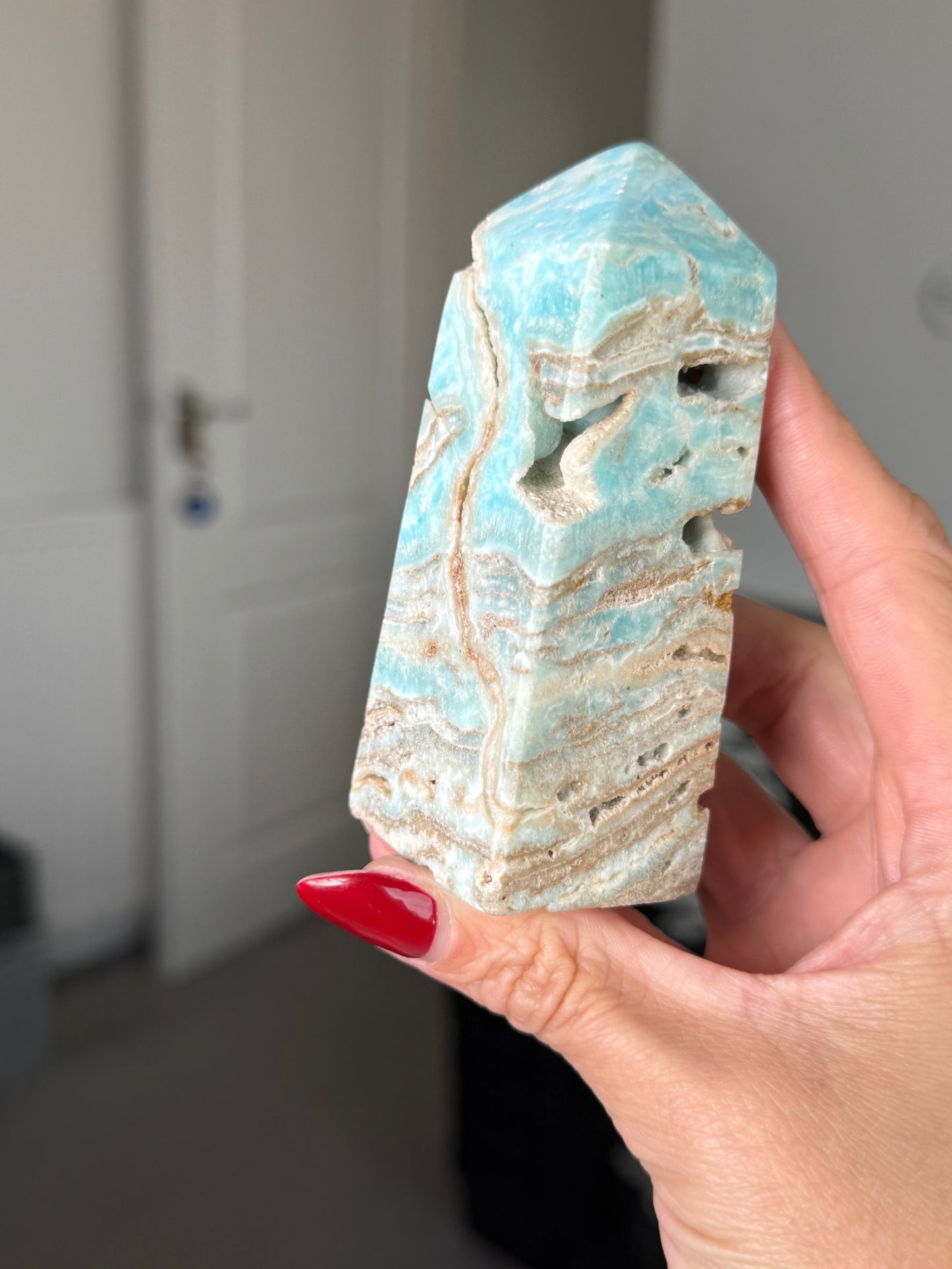 Blue Aragonite Tower