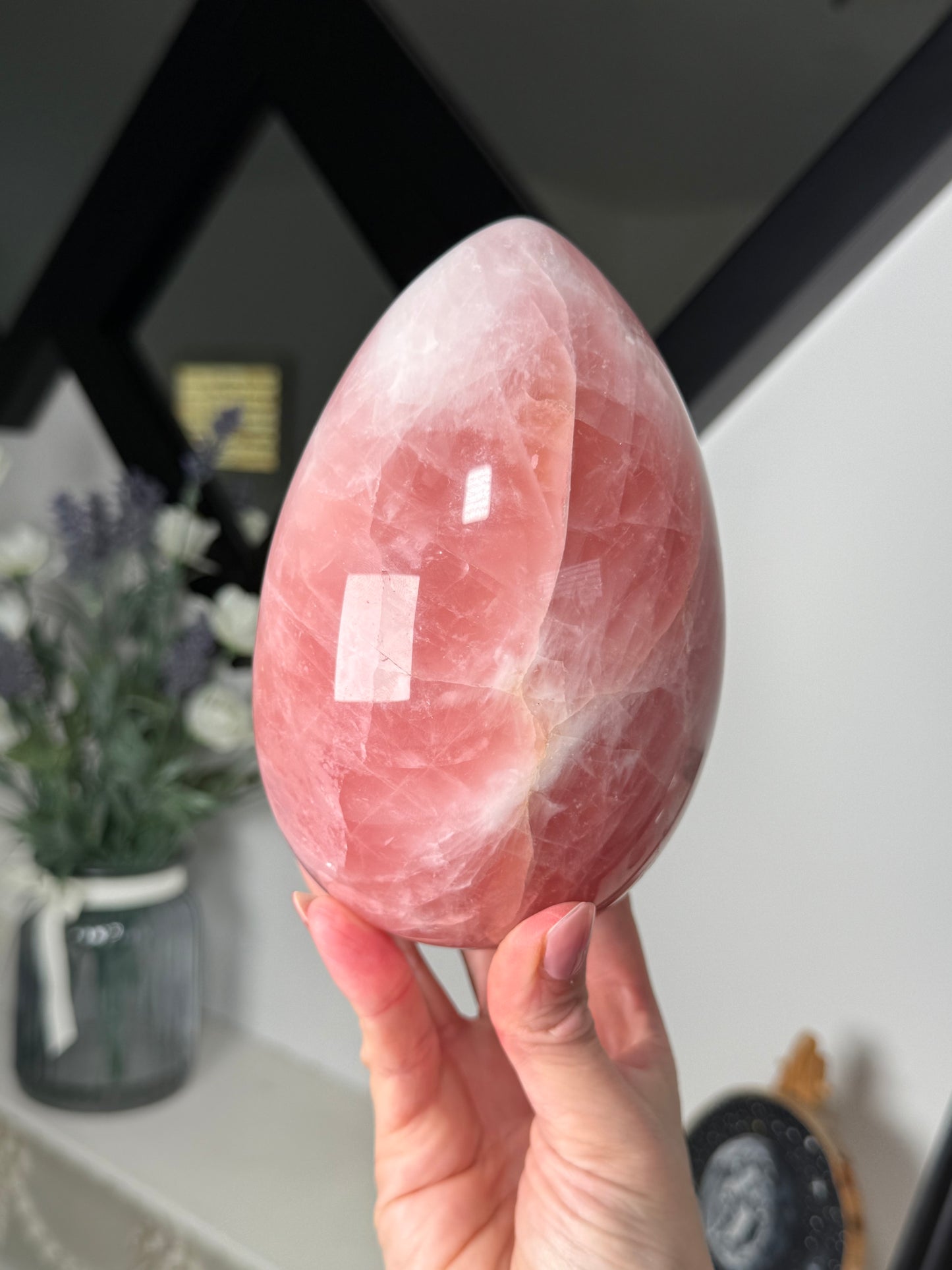 XL Rose Quartz Egg