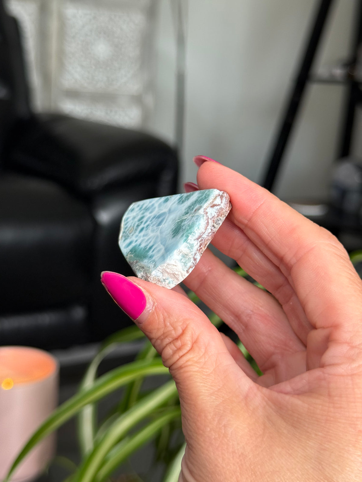 Larimar Polished Slice