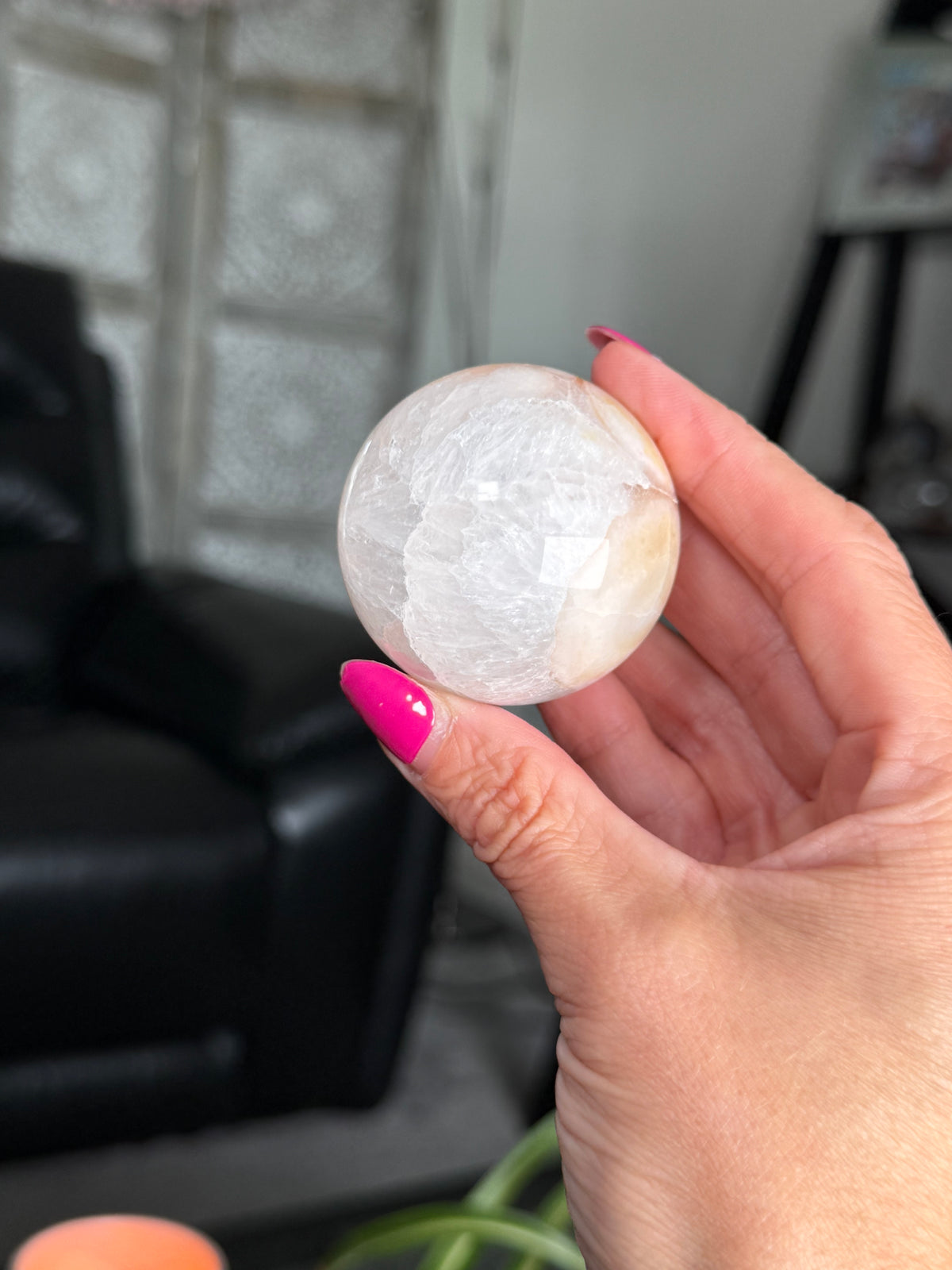 Flower Agate Sphere